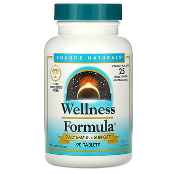 Source Naturals, Wellness Formula, підтримка імунітету, 90 таблеток