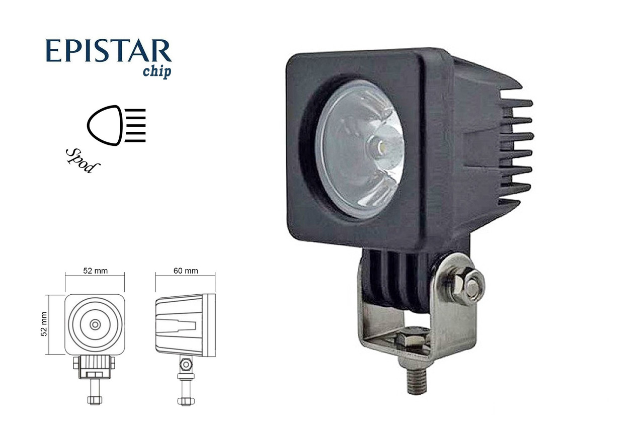Фара робочого світла 25T-10W 1 светодиод Epistar направлене світло (SPOT), фото 1
