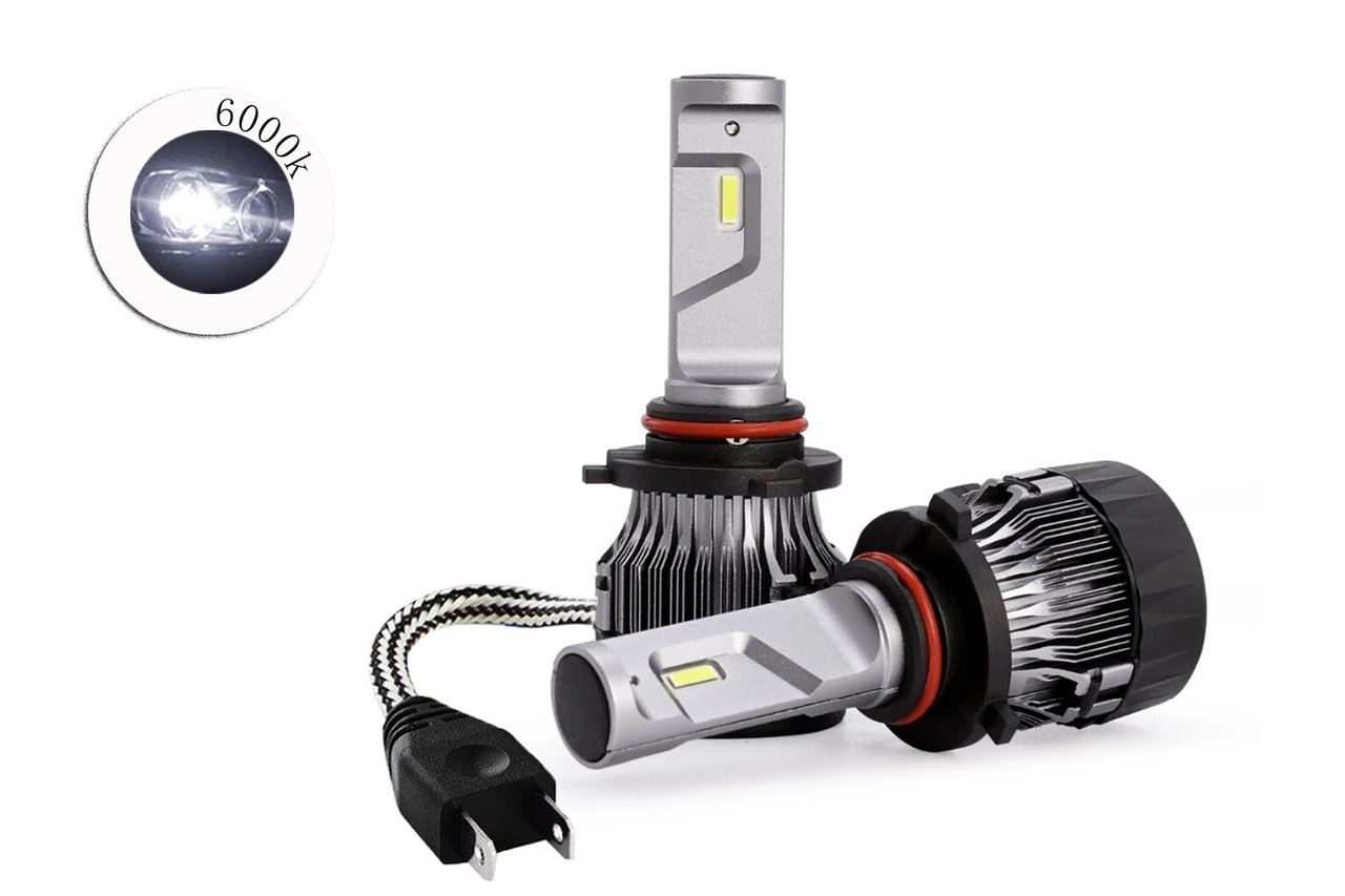 Комплект LED ламп T8 H7 6000K 9-32V радіатор з вентилятором (діод CREE), фото 1