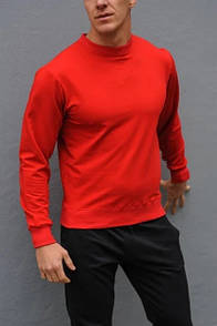 Червоний світшот | кофта без написів і малюнків