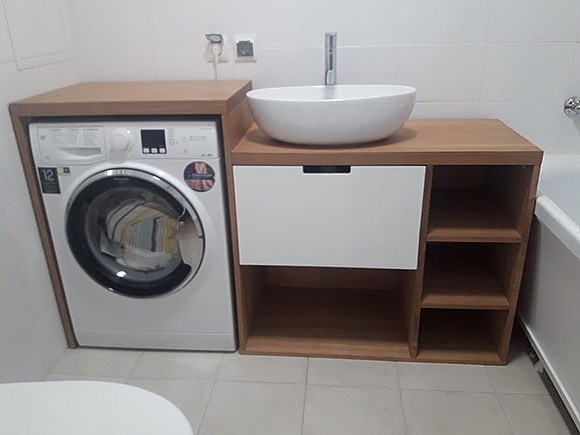 Тумбочка під умивальник із масиву  дерева