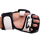 Рукавички гібридні для єдиноборств Everlast 4612 розмір XL Black-White, фото 4