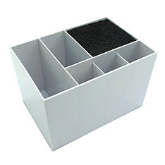 Підставка для перукарських ножиць та гребінців SPL, біла (21137WH)