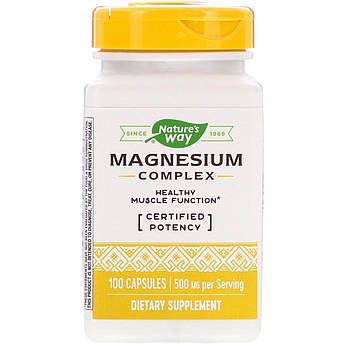 Nature's Way, Магнієвий комплекс, Magnesium Complex, 100 капсул