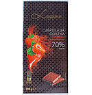 Шоколад чорний Luximo Premium з полуницею 70 % какао 100 г Польща, фото 3