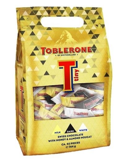 Шоколад молочний Toblerone Tiny з медом і мигдальною нугою 744 р Швейцарія