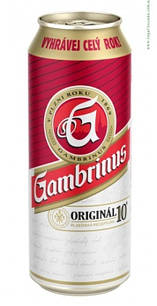 Пиво світле Gambrinus Original 10 ж/б 0,5 л Словаччина