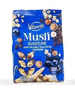 Мюслі Класичні Vitanella Musli Klasyczne з родзинками і горіхами 350 г Польща