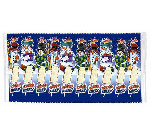 Новорічні шоколадні цукерки на паличці Choco Lolly Сніговики E + G 150 г Німеччина