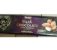 Шоколад темный без сахара и глютена Торрас с миндалем Torras Zero Dark Almond 300 г Испания (опт 3 шт)