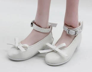 Туфлі з бантиком для шарнірної ляльки BJD 60 см, 1/3