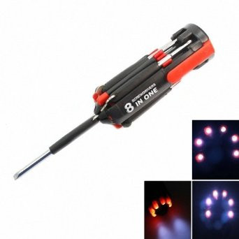 Отвертка 8 в 1 с фонариком Multi Screwdriver Torch (Мульти Скридрайве Торч) - набор отверток - фото 1 - id-p202422832