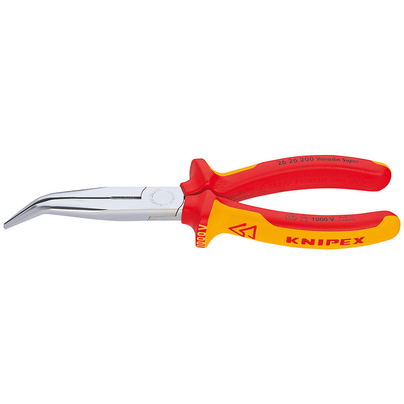 Плоскі круглогубці з ріжучими крайками KNIPEX 26 26 200 (Німеччина), фото 1