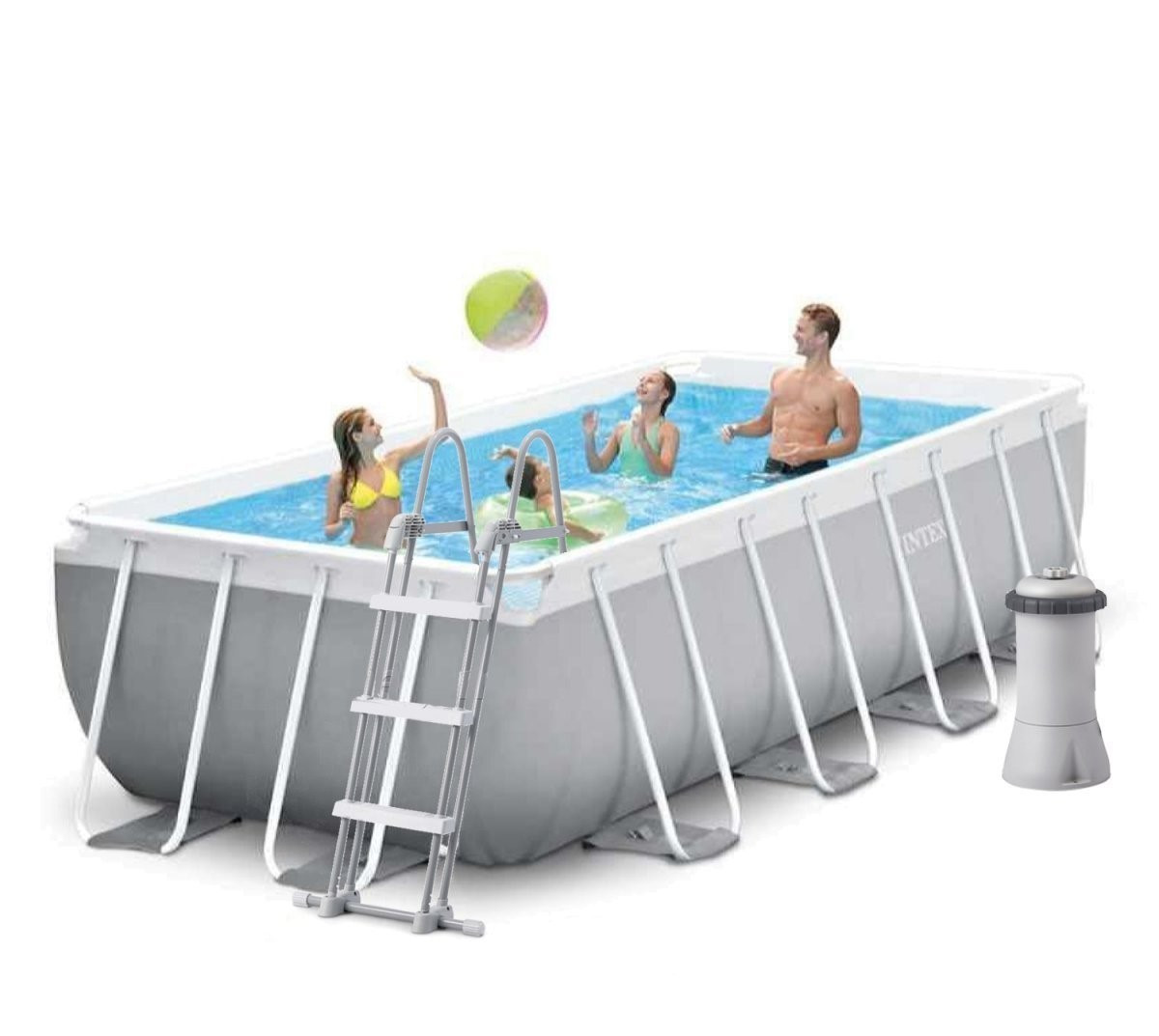 Каркасный Бассейн Intex 26788, 400x200x100 См (картриджный Фильтр-насос ...