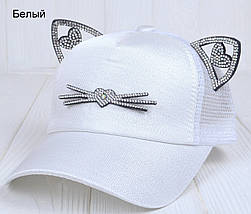 Бейсболка з вушками кішки для дівчинки, фото 5