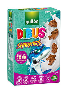 Печиво Gullon Dibus Sharkies без глютену 250 г Іспанія