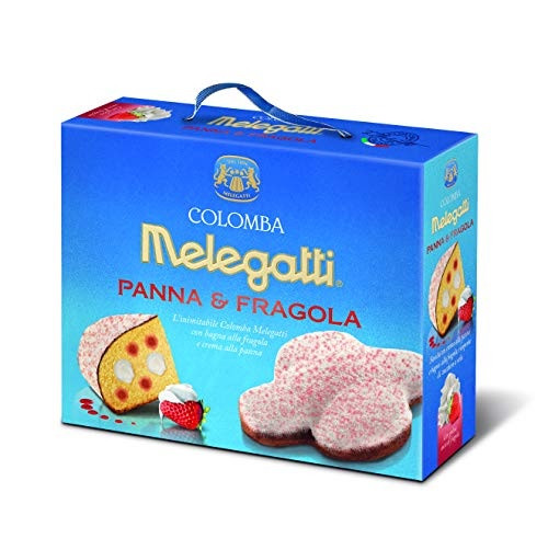 Паска Великодня Коломба з полуницею і вершками Colomba Melegatti Panna & Fragola 750 г Італія