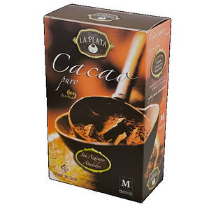 Какао La Plata Cacao Puro без глютену без цукру 250 г Іспанія