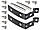 Audi A4 B6 00-04 петлі бардачка пасажира + оправки + гвинти, фото 3