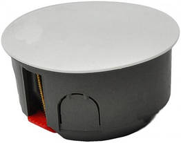 Коробка розподільча пласт. без упорів бетон кришка d80