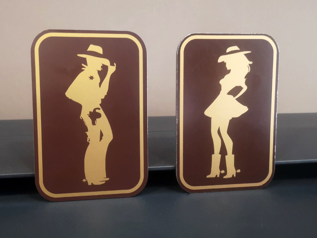 Табличка для туалета_ ковбої, фото 1