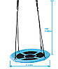 Підвісна гойдалка-гамак гніздо Artmann D110см, фото 3