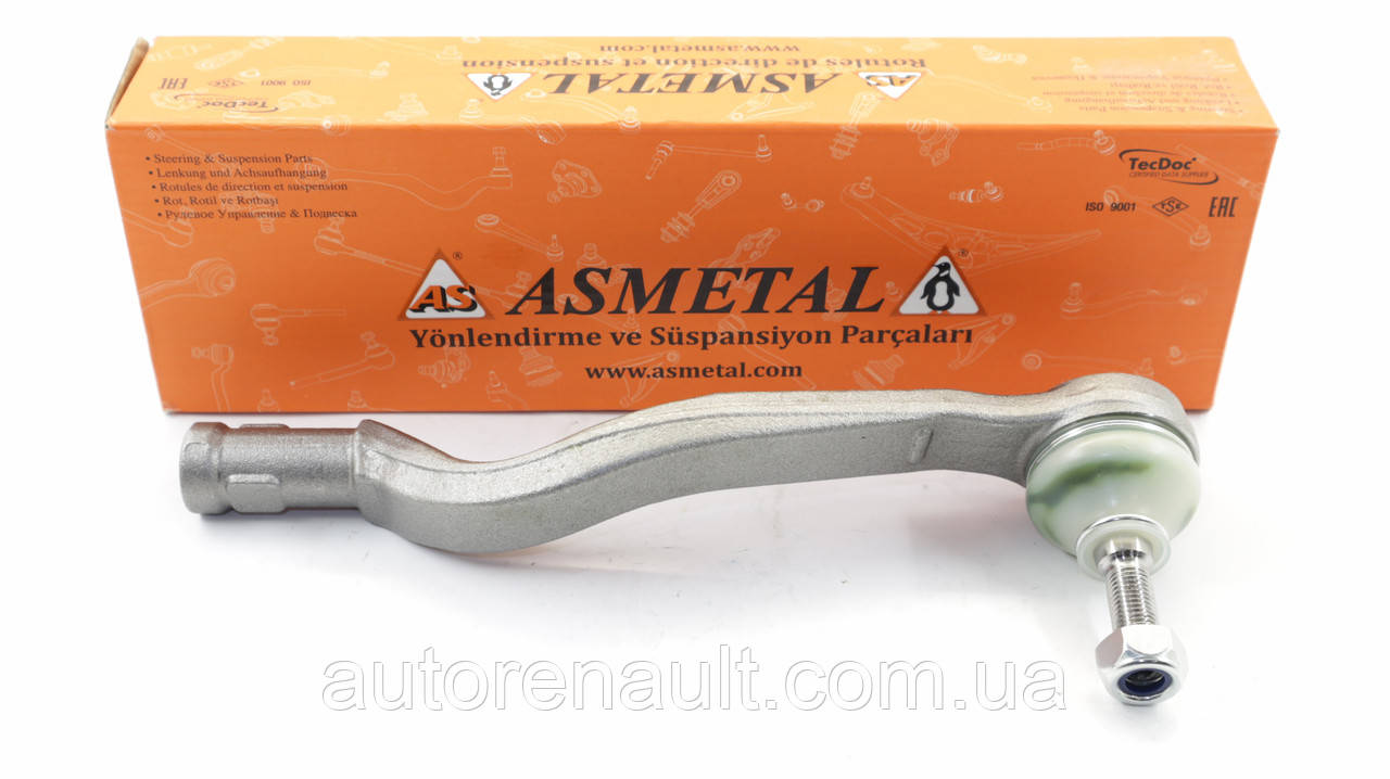 Наконечник поперечної рульової тяги (правий) на Рено Логан II 2012-> ASMETAL(Туреччина) 17DC1001