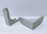Ножка (опора) мебельная 150х150х55, RAL 9006 (бело-алюминиевый)