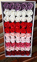 Мильні троянди (мікс № 23) для створення розкішних нев'янучий букетів і композицій з мила