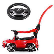 Дитяча каталка-толокар Mercedes 3 в 1 SX1578-3 червоний, фото 4