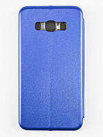 Чехол книжка Samsung J500 синий (чехол книжка на магните с отделом для карты)