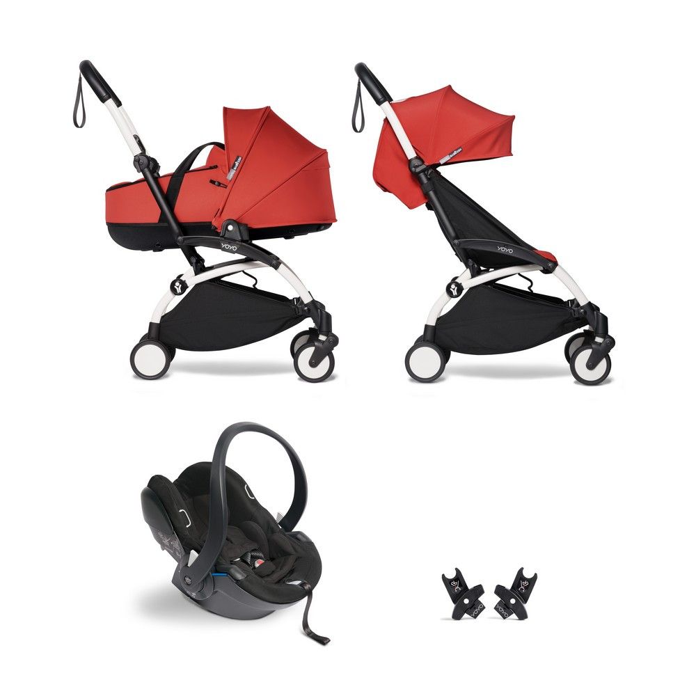 Коляска 3 в 1 BABYZEN YOYO2 (шассі White) Червоний (BZ10109-01/BZ10110-04/BZ10219-01), фото 1