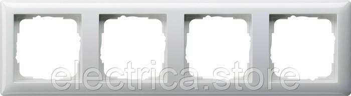 Рамка 4-місна Standard 55 білий Gira 021403, фото 1