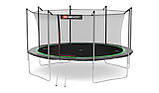 Батут для дітей з внутрішньої сіткою (427 см) до 150 кг Hop-Sport 14ft чорно-зелений, фото 6