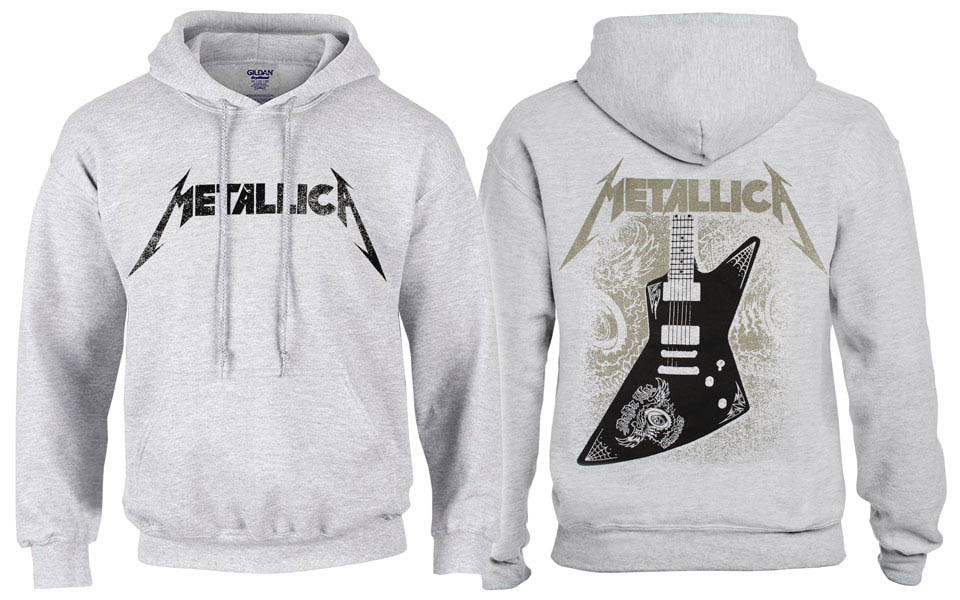 Толстовка Худі METALLICA Papa Het guitar меланжева