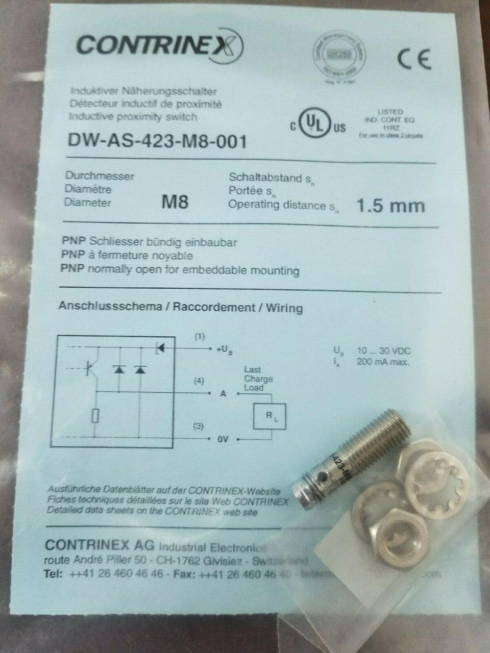 DW-AS-423-M8-001 Contrinex Датчик