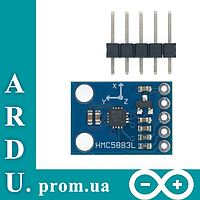 Трёхосный магнетометр компас HMC5883L Arduino [#5-1]