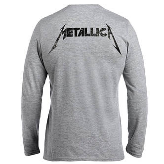 Футболка довгий рукав METALLICA Papa Het guitar меланжева, фото 4