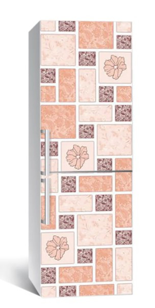 65х200 см Вінілова плівка на холодильник, декоративні наклейки на холодильник, наліпки на холодильник 65-NNH, фото 1