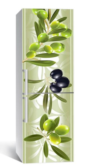 65х200 см Вінілова плівка на холодильник, декоративні наклейки на холодильник, наліпки на холодильник 87-NNH, фото 1