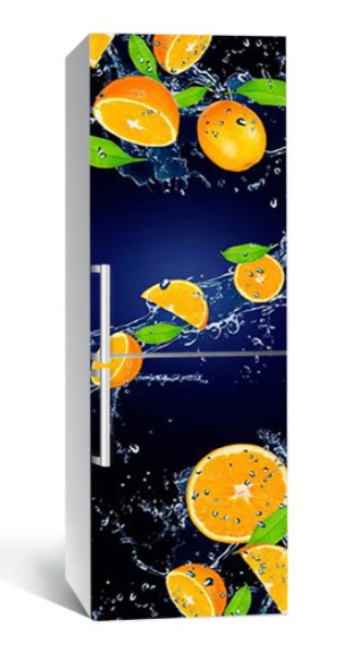 65х200 см Вінілова плівка на холодильник, декоративні наклейки на холодильник, наліпки на холодильник 92-NNH, фото 1