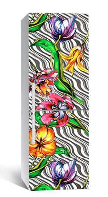 65х200 см Вінілова плівка на холодильник, декоративні наклейки на холодильник, наліпки на холодильник 107-NNH