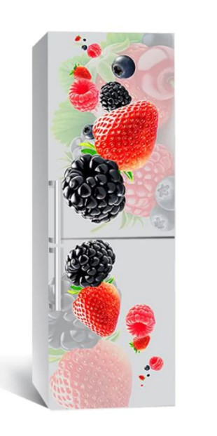 65х200 см Вінілова плівка на холодильник, декоративні наклейки на холодильник, наліпки на холодильник 125-NNH, фото 1