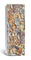 65х200 см Виниловая наклейка на холодильник, декоративные наклейки на холодильник, оклейка кухни Каменный пазл