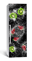 65х200 см Виниловая наклейка на холодильник, декоративные наклейки на холодильник, оклейка кухни Фруктовый