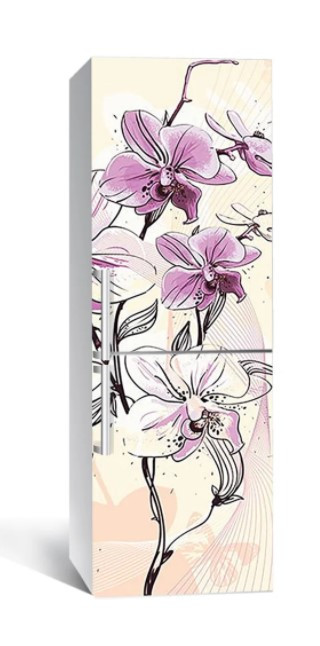 65х200 см Вінілова плівка на холодильник, декоративні наклейки на холодильник, наліпки на холодильник 187-NNH, фото 1