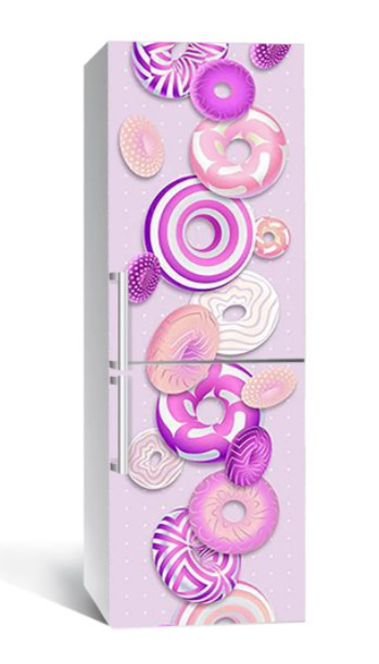 Вінілова наклейка на холодильник самоклейка 232-NNH 60x180 см, наліпки для холодильника, фото 1