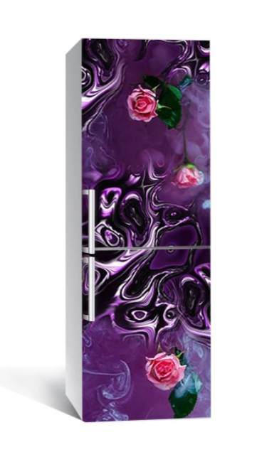 Вінілова наклейка на холодильник самоклейка 284-NNH 60x180 см, наліпки для холодильника, фото 1