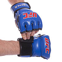 Рукавички для змішаних єдиноборств Zelart MMA 0397 розмір XXS Blue