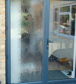 Основа вінілова наклейка Лісова пісня для скла/дзеркала з імітацією обробки пескотруйной